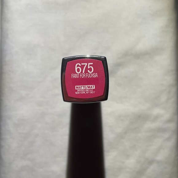 Maybelline #675 Faint for Fuchsia Matte Lipstick - New - Picture 2 of 3